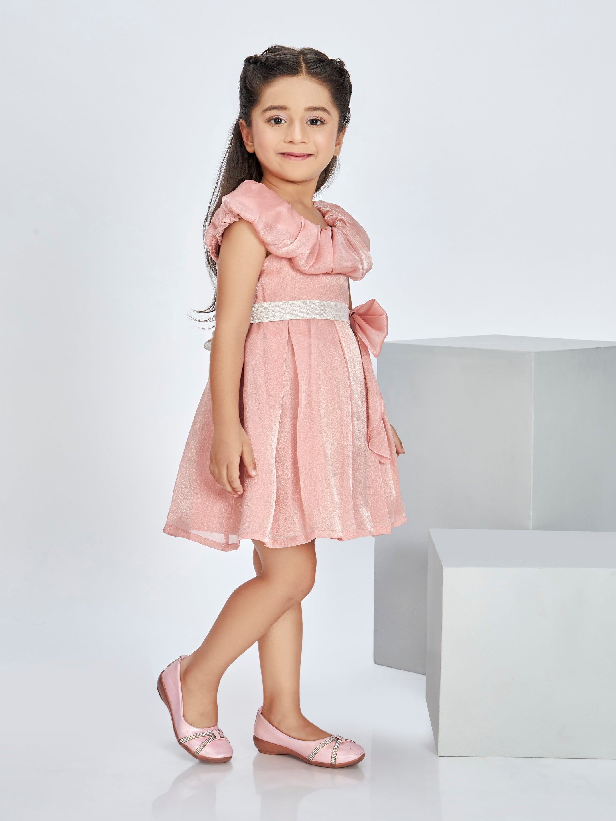 Girls Pink Party Dress