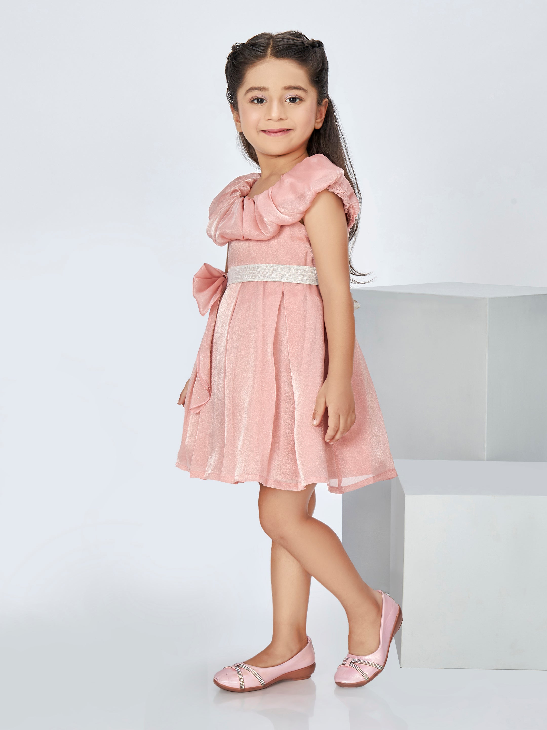 Girls Pink Party Dress