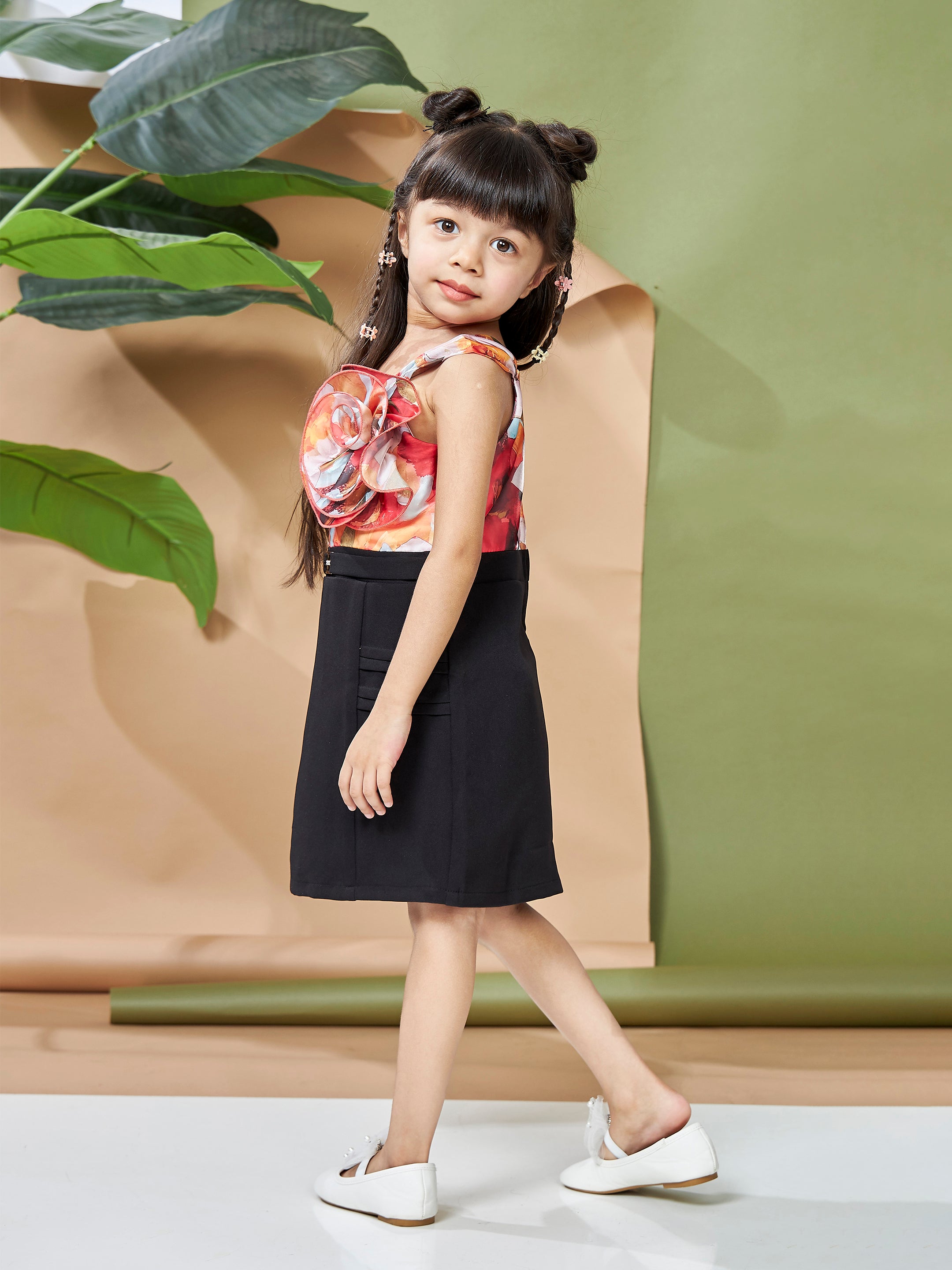 Girls Red Party Wear Dress