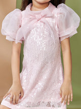 Girls Knee Length Party Dress