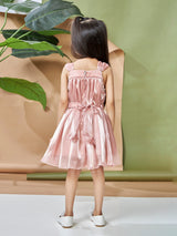 Girls Pink Party Wear Dress