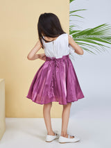 Girls Purple Party Wear Dress