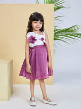 Girls Purple Party Wear Dress