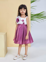 Girls Purple Party Wear Dress