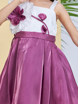 Girls Purple Party Wear Dress