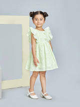 Girls Green Casual Dress