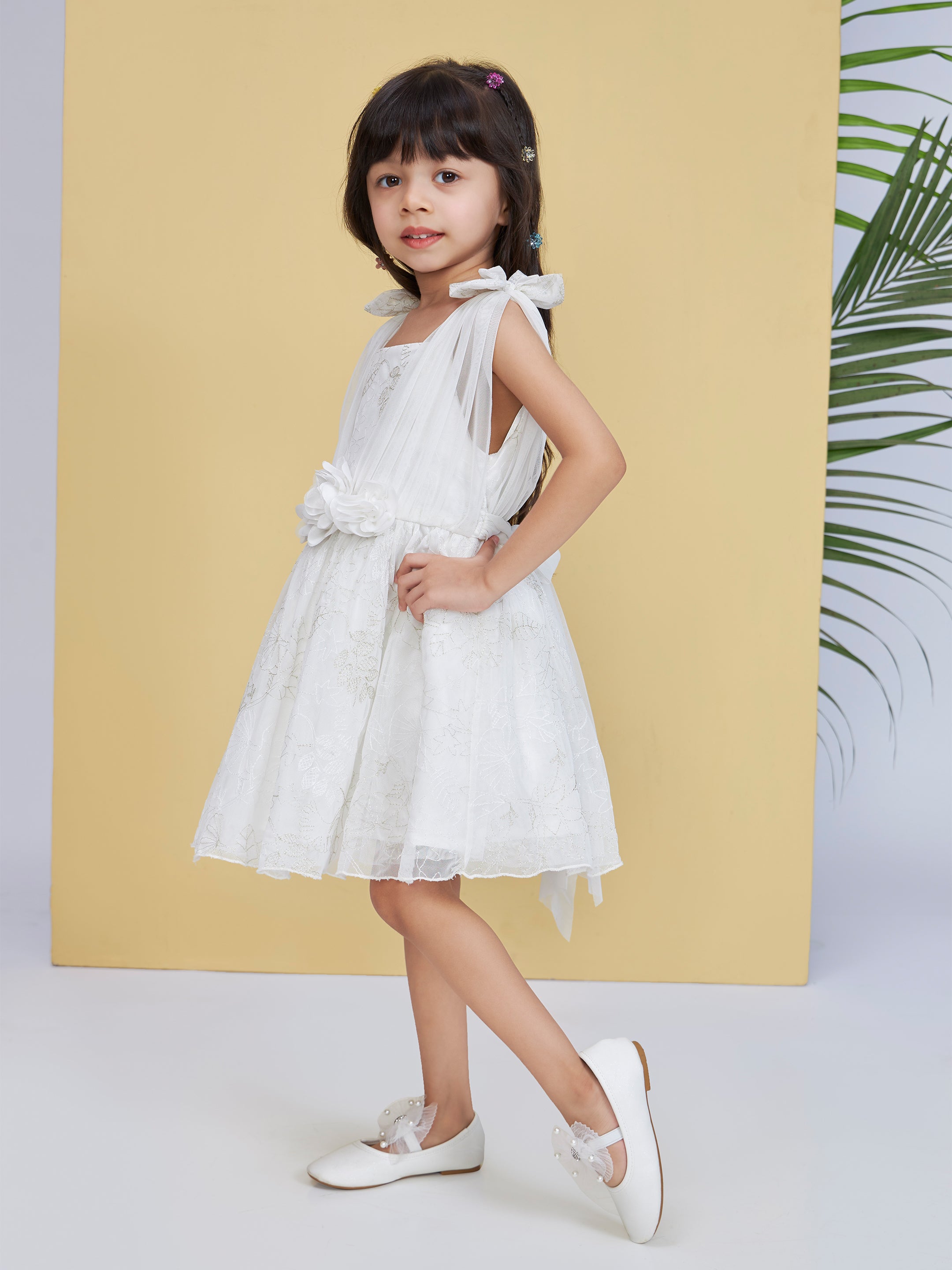 Girls Knee Length Party Dress