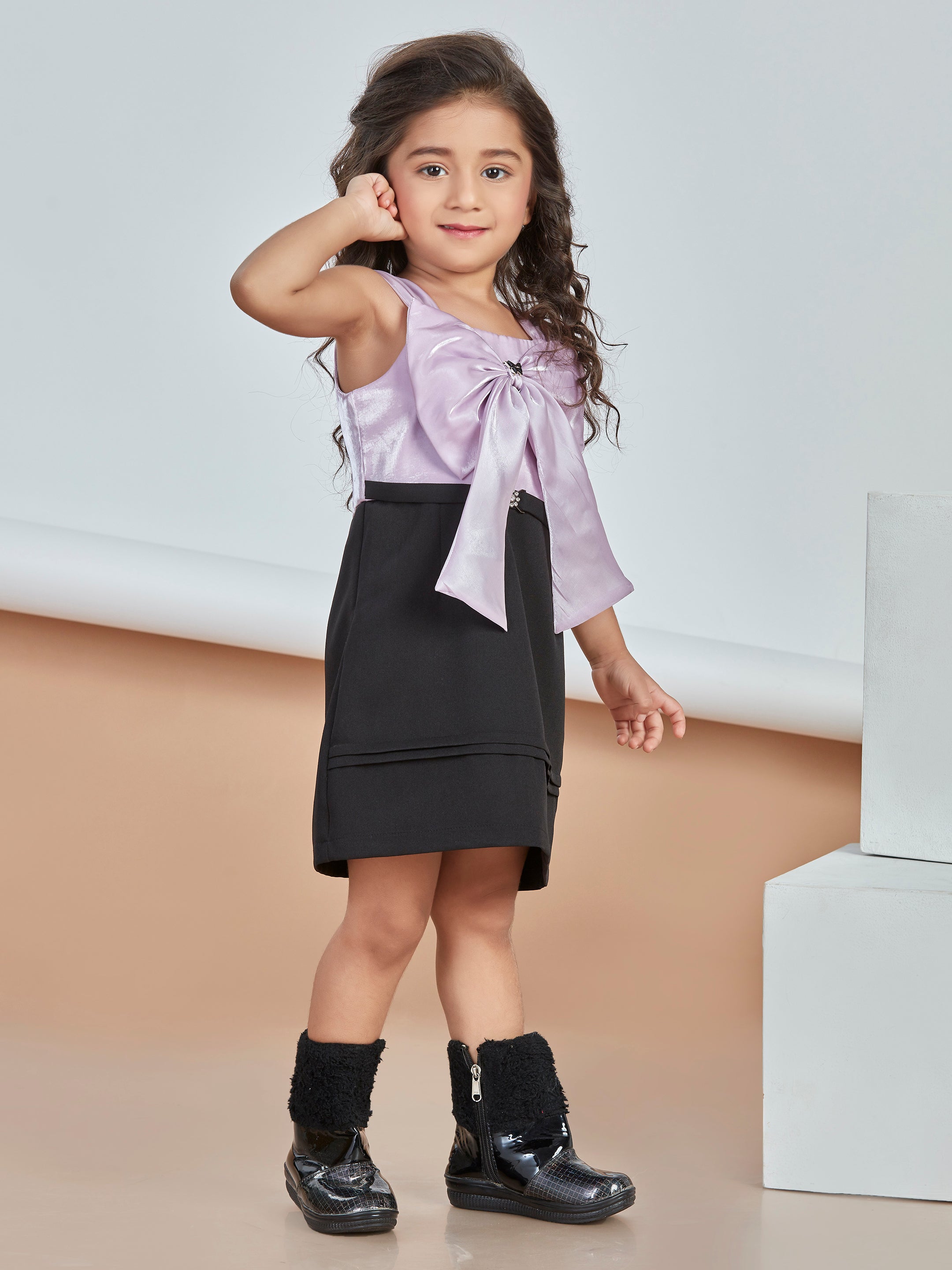 Girls Knee Length Party Dress