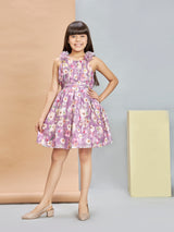 Girls Purple Party Dress