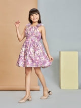 Girls Purple Party Dress