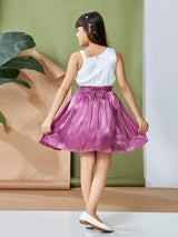 Girls Purple Party Wear Dress