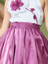 Girls Purple Party Wear Dress