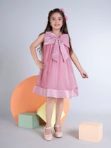 Girls Pink Festive Wear Dress