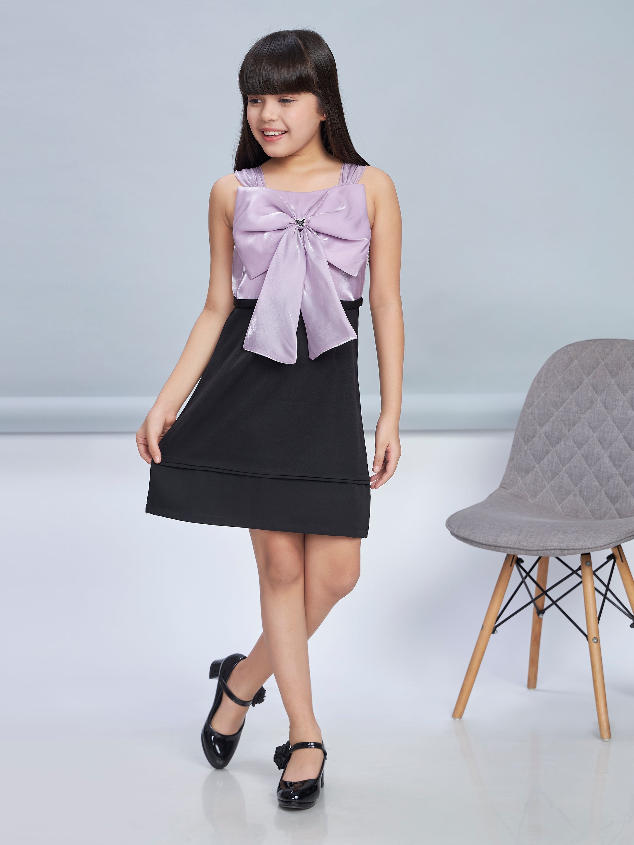 Girls Knee Length Party Dress