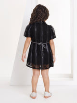Girls Black Party Dress