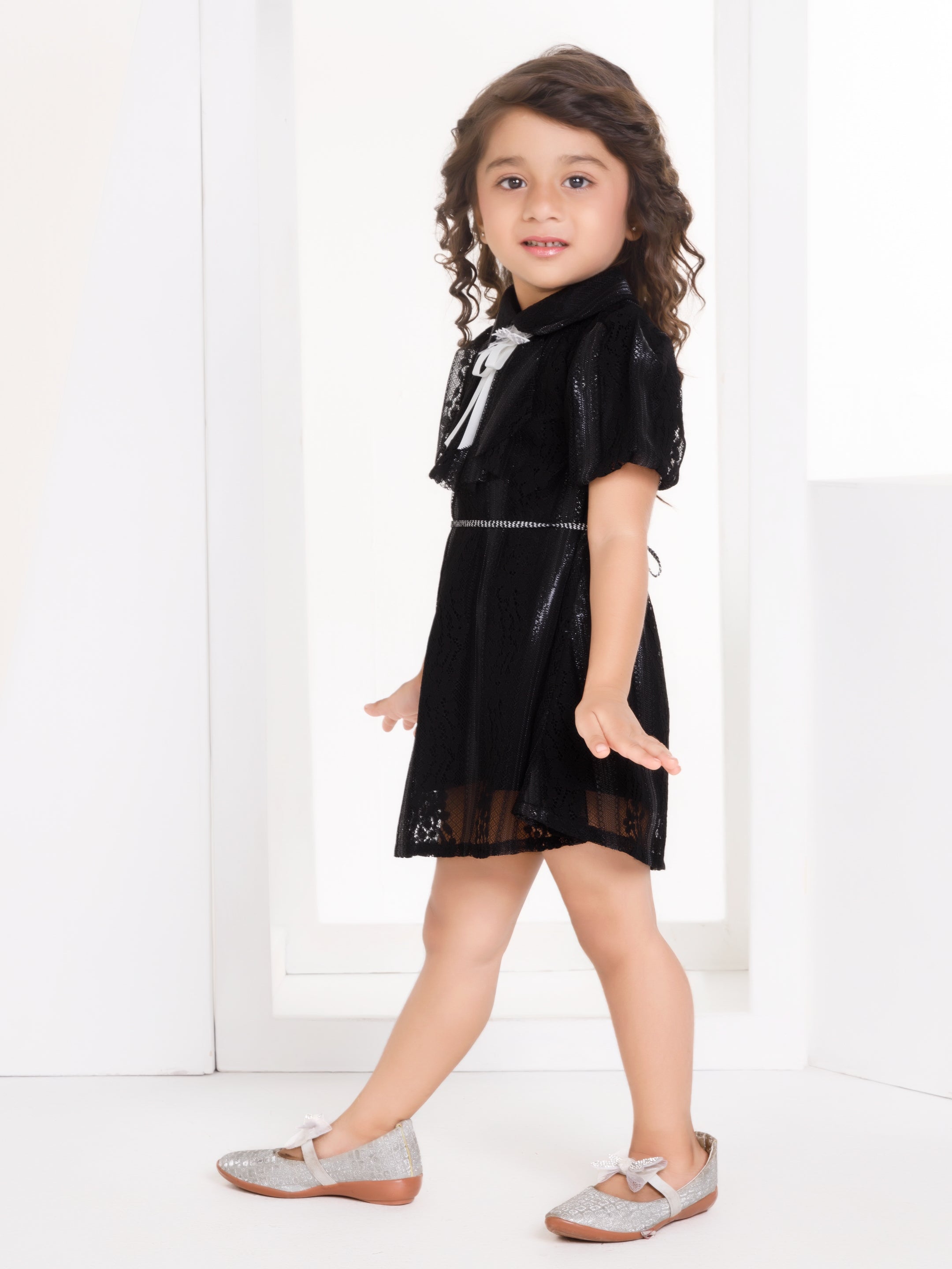 Girls Black Party Dress
