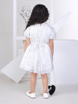 Girls Cream Party Dress