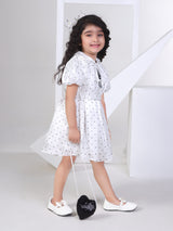 Girls Cream Party Dress