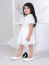 Girls Cream Party Dress