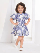 Girls Purple Party Wear Dress