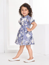 Girls Purple Party Wear Dress