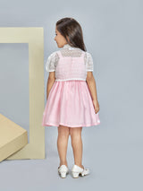 Girls Knee Length Semi Casual Dress Set