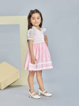 Girls Knee Length Semi Casual Dress Set