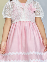 Girls Knee Length Semi Casual Dress Set