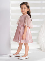 Girls Pink Party Wear Dress