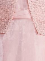 Girls Pink Party Wear Dress