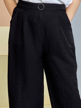 Girls Black Casual Wear Pant