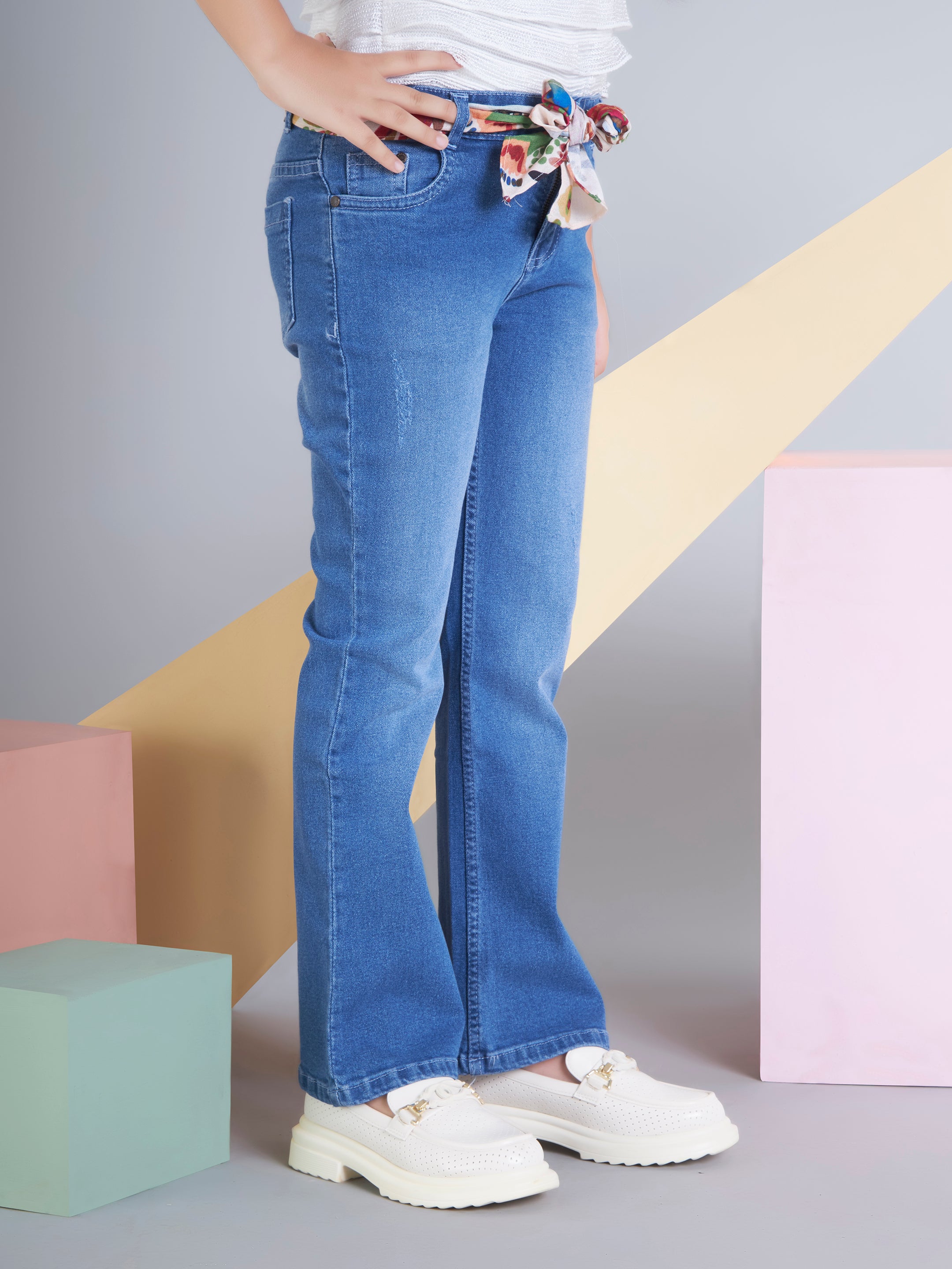 Girls Full Length Casual Jeans
