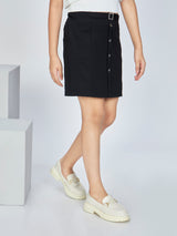 Girls Black Casual Wear Skirt