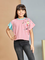 Girls Half Sleeves Casual Top