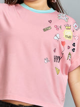 Girls Half Sleeves Casual Top