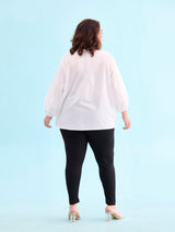 Women's Solid Black Ribbed Legging