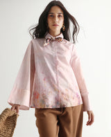 Women's Pink Casual Full Sleeves Top