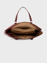 Women's Tan Faux Leather Laptop Backpack Handbag 9L