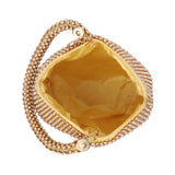 Women's Golden Casual Solid Clutch