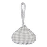 Women's Silver Casual Solid Clutch