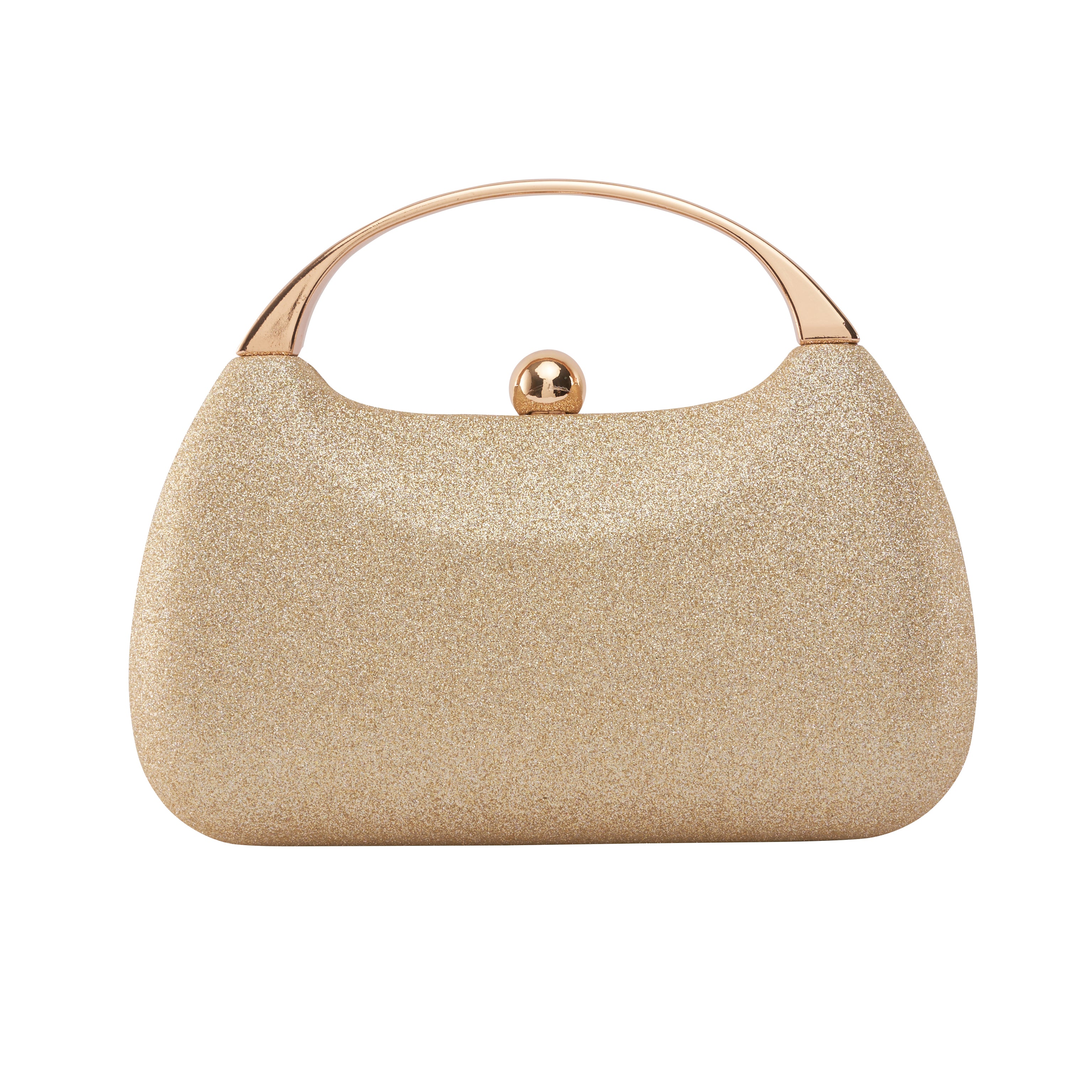 Women's Golden Casual Solid Clutch