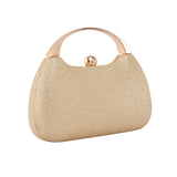Women's Golden Casual Solid Clutch