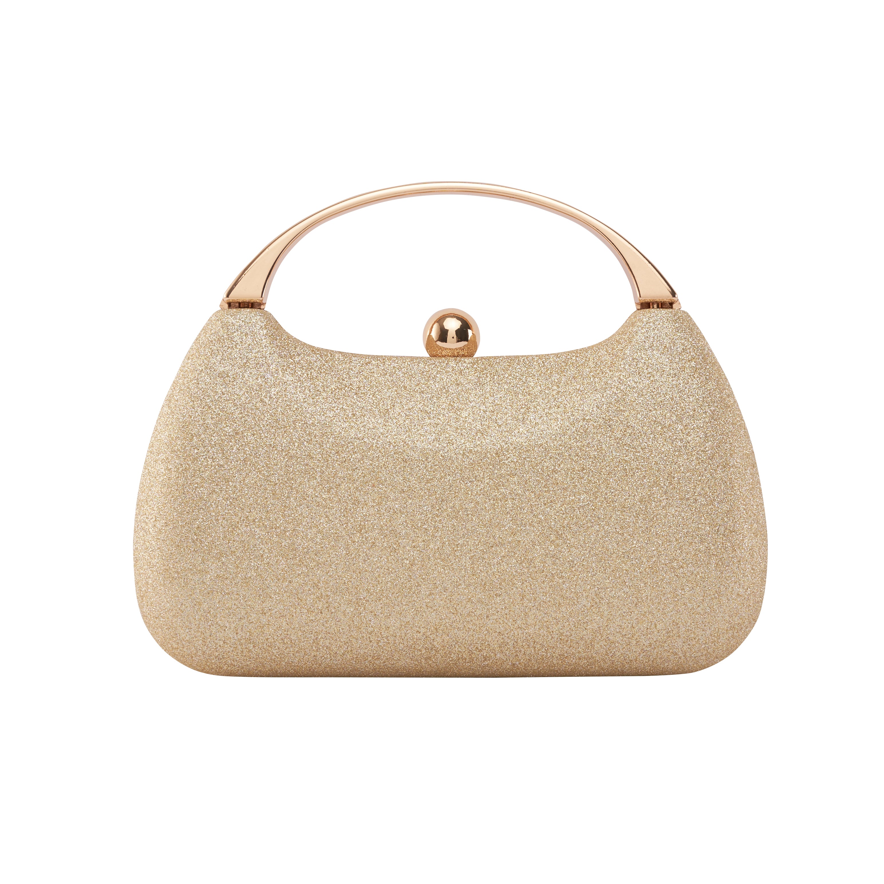 Women's Golden Casual Solid Clutch