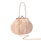 Women's Peach Casual Solid Clutch