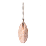 Women's Peach Casual Solid Clutch