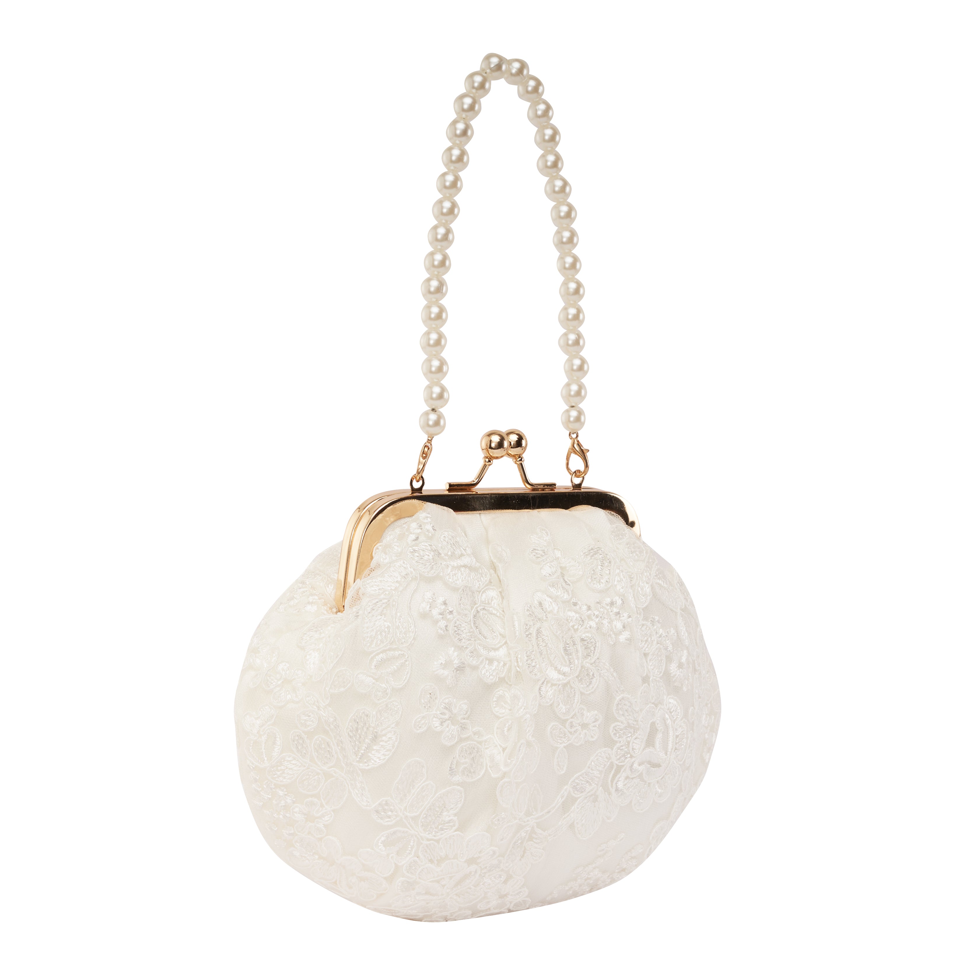 Women's White Casual Solid Clutch