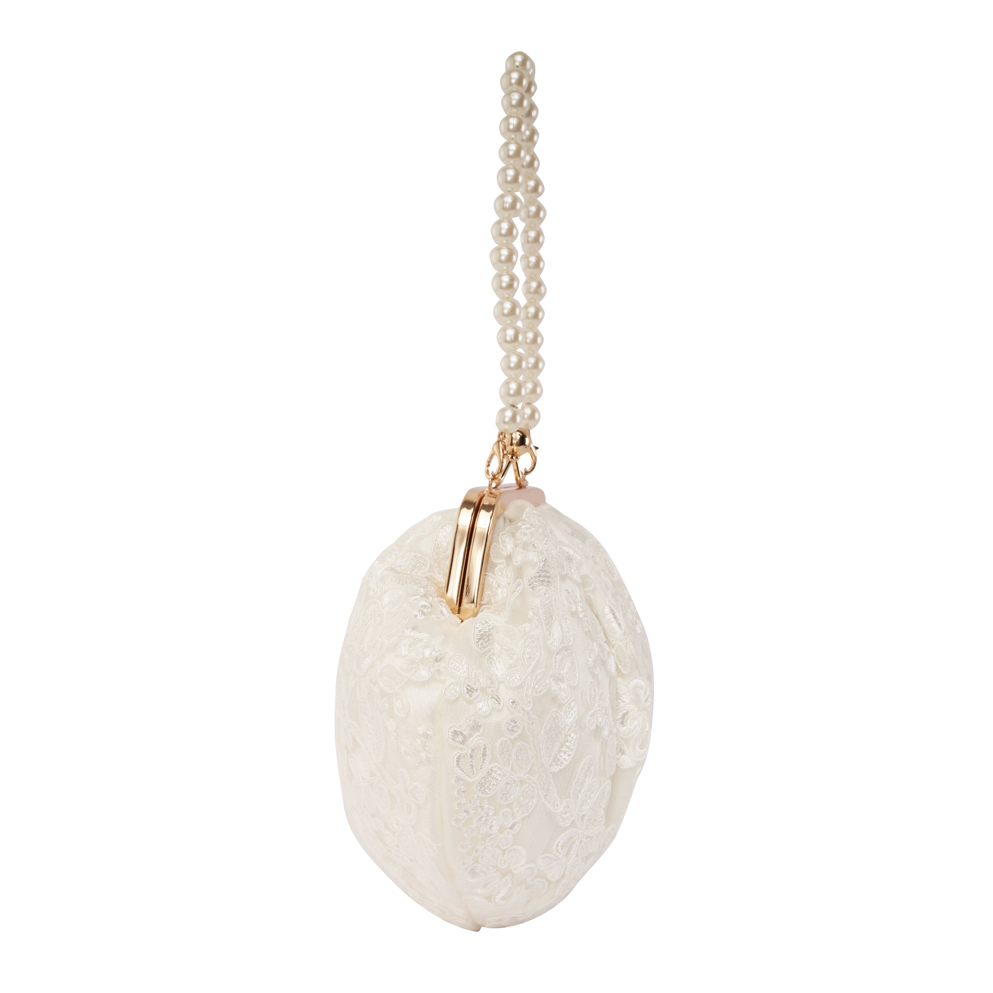 Women's White Casual Solid Clutch