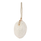 Women's White Casual Solid Clutch