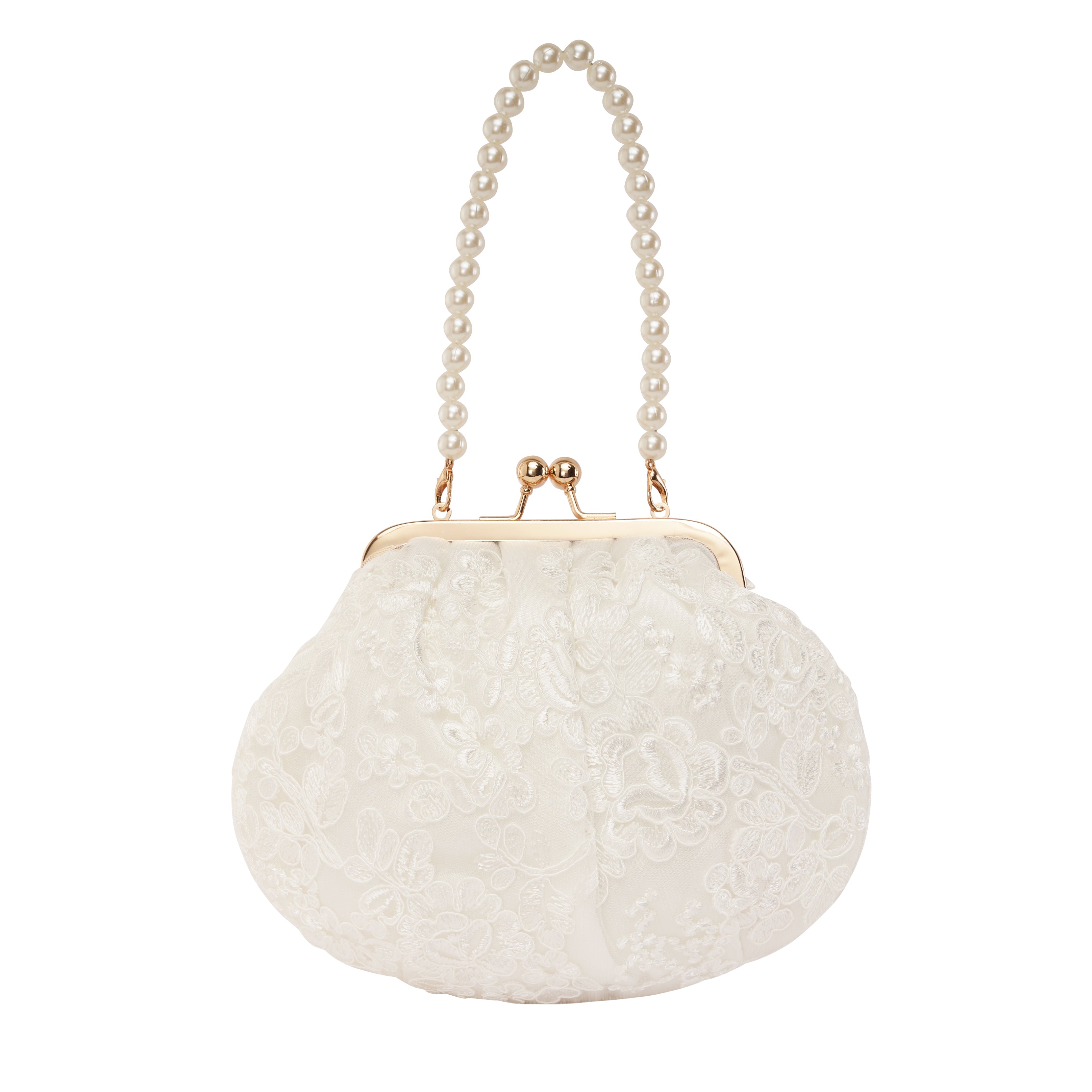 Women's White Casual Solid Clutch