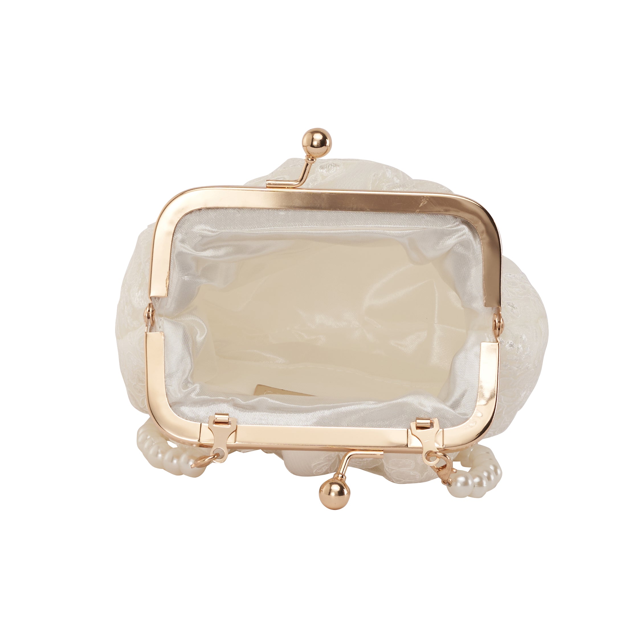 Women's White Casual Solid Clutch